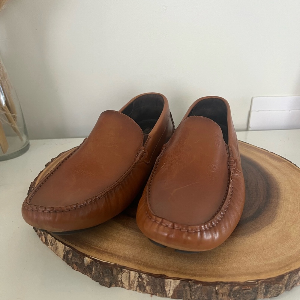 Johnston & Murphy Men's Brown Leather Loafers size 11.5